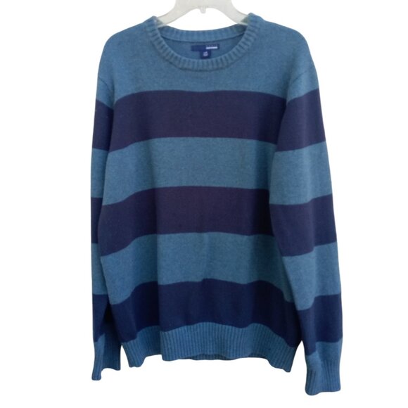 Basic Editions striped cotton sweater size L - Picture 1 of 9